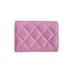 Chanel Caviar Quilted Crystal CC Flap Card Holder