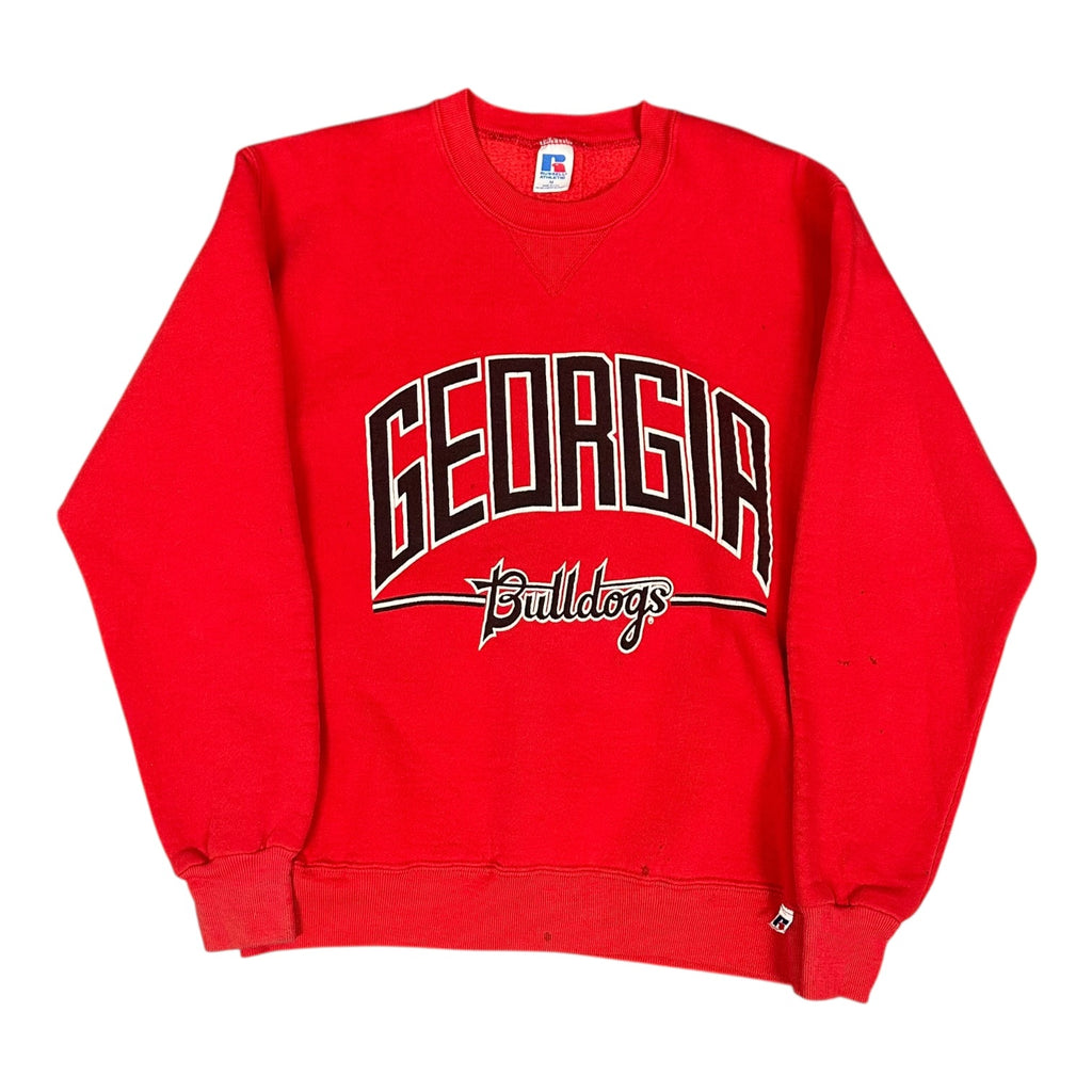 Vintage Russell GA Bulldogs Red Crewneck