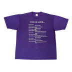Vintage “God is Like…” Purple Tee