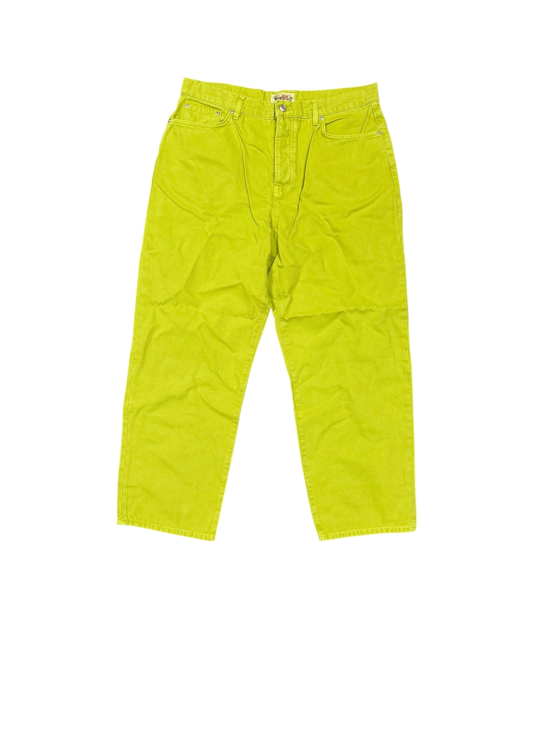 Stussy Green Denim