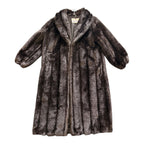Black Moneterey Fur Trench Coat