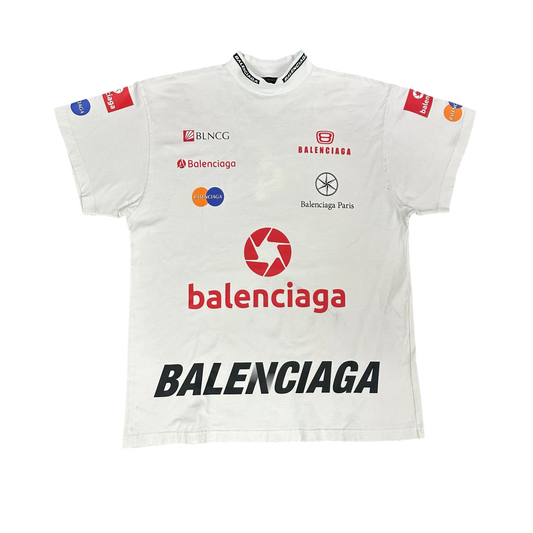 Balenciaga Top League White Tee