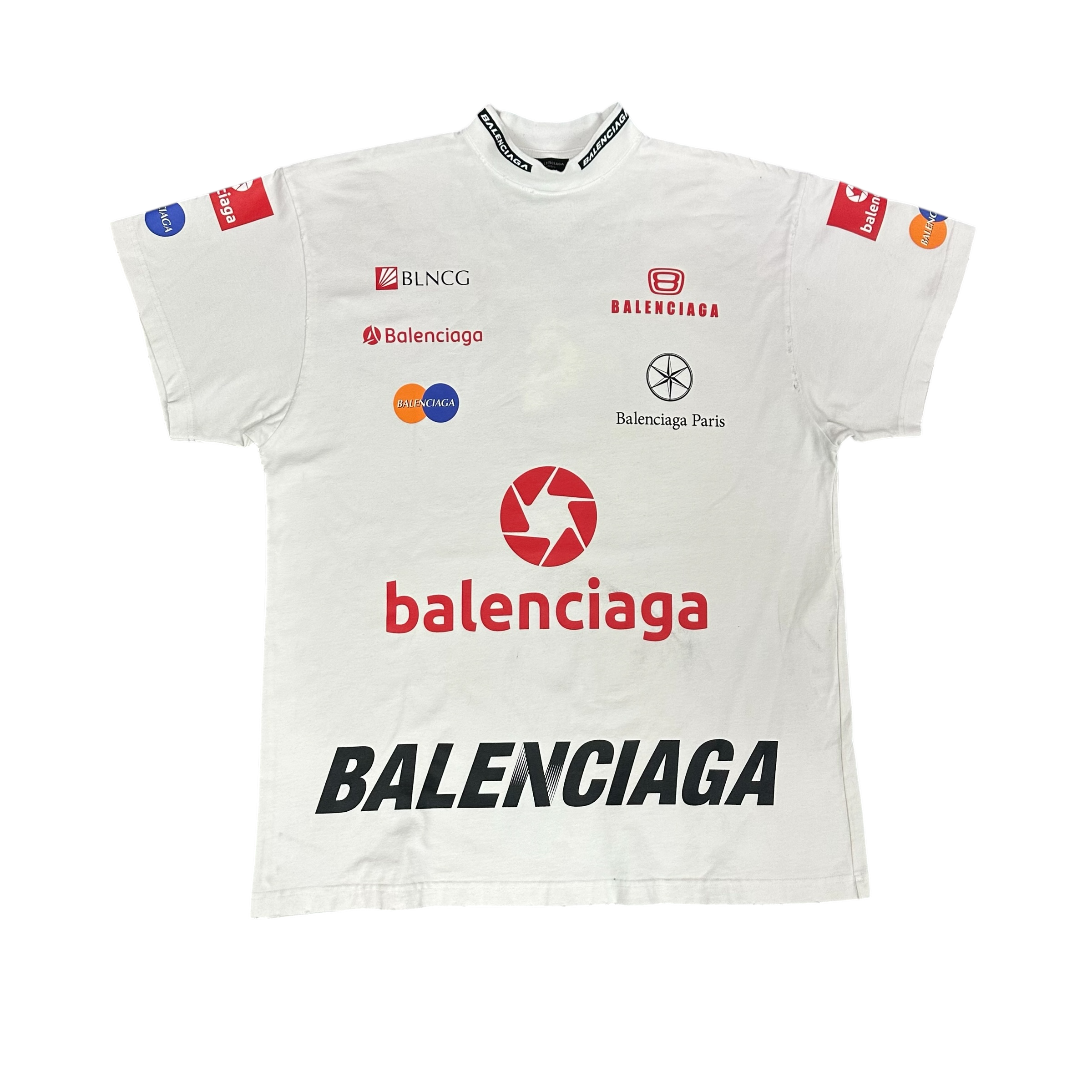 Balenciaga Top League White Tee