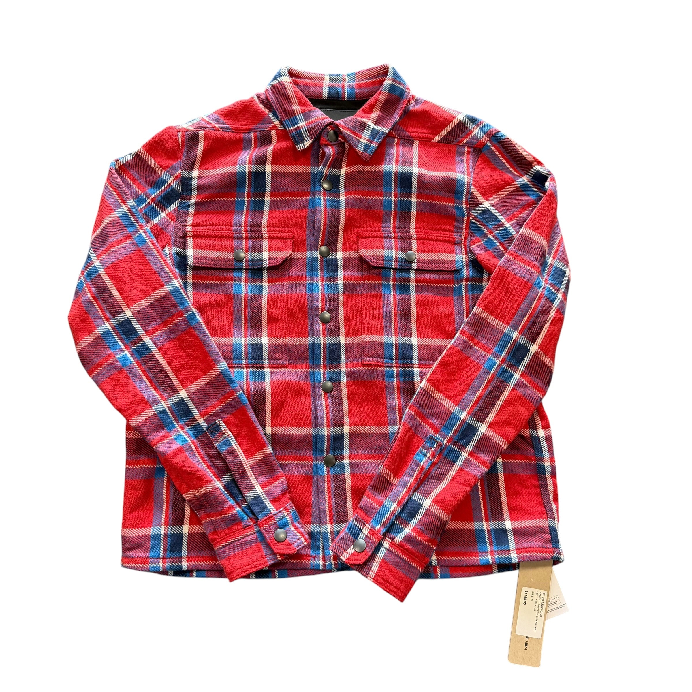 NEW Rick Owens Red/Blue Flannel