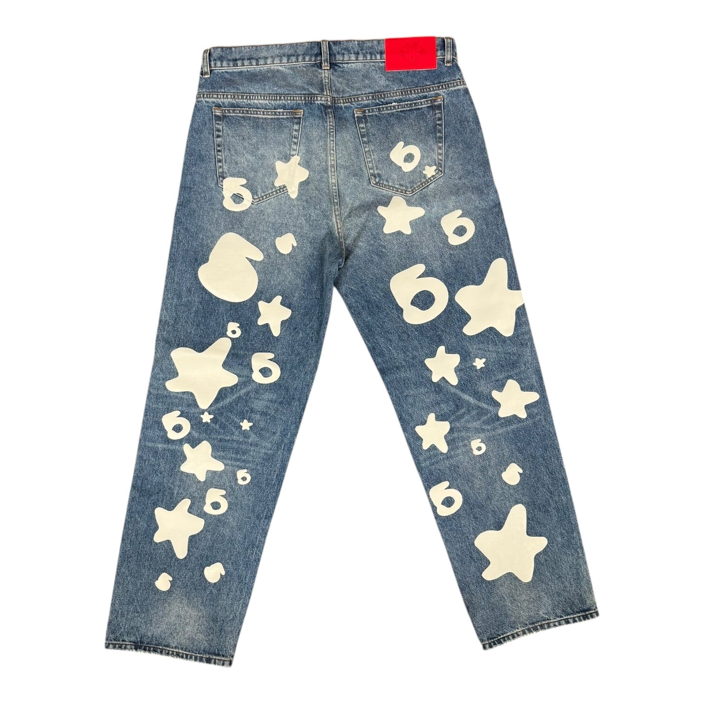 Sp5der "Beluga" Wash Denim jeans