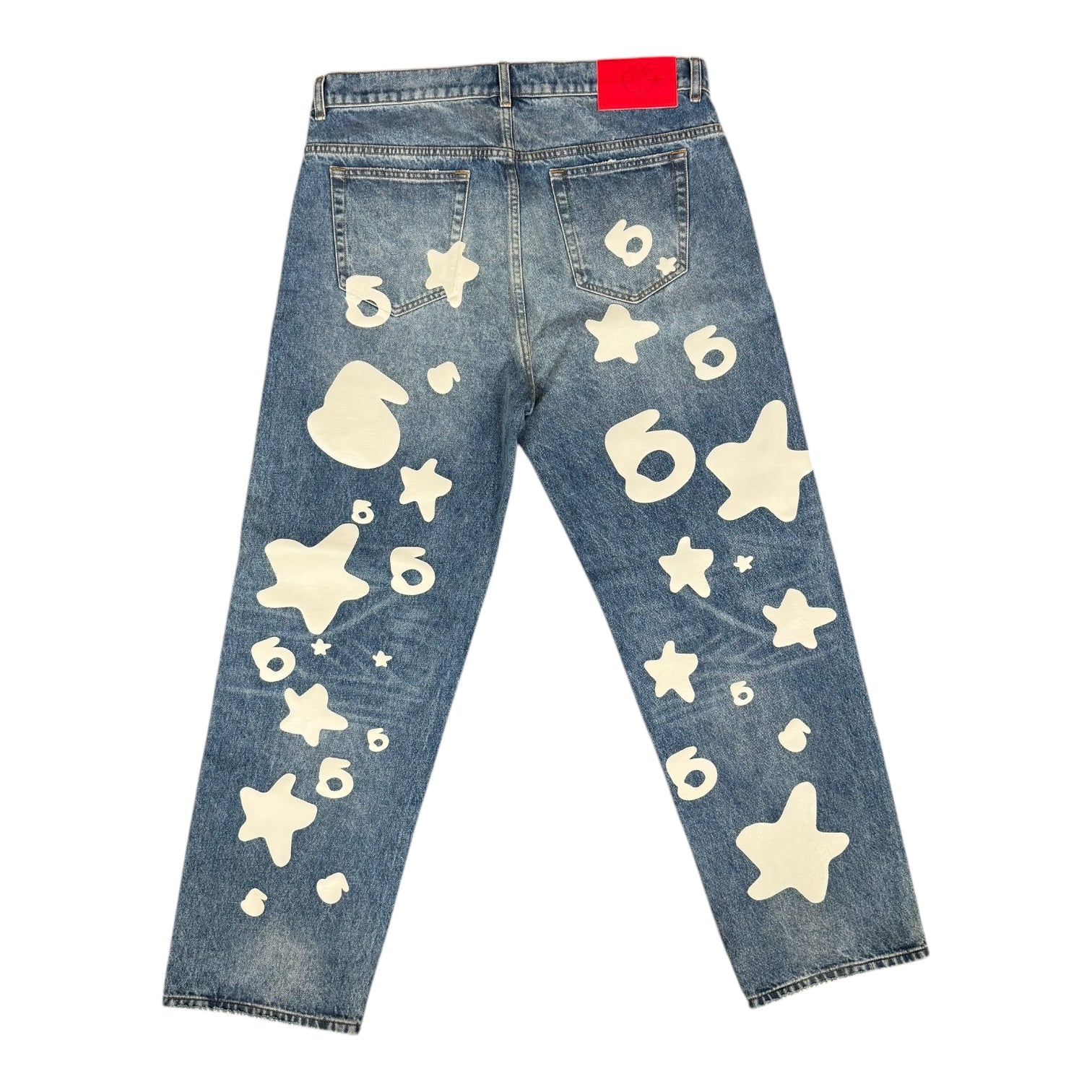 Sp5der "Beluga" Wash Denim jeans