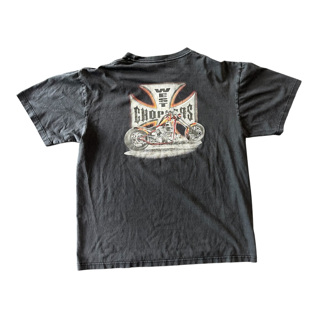 Vintage West Coast Chopper Black Tee