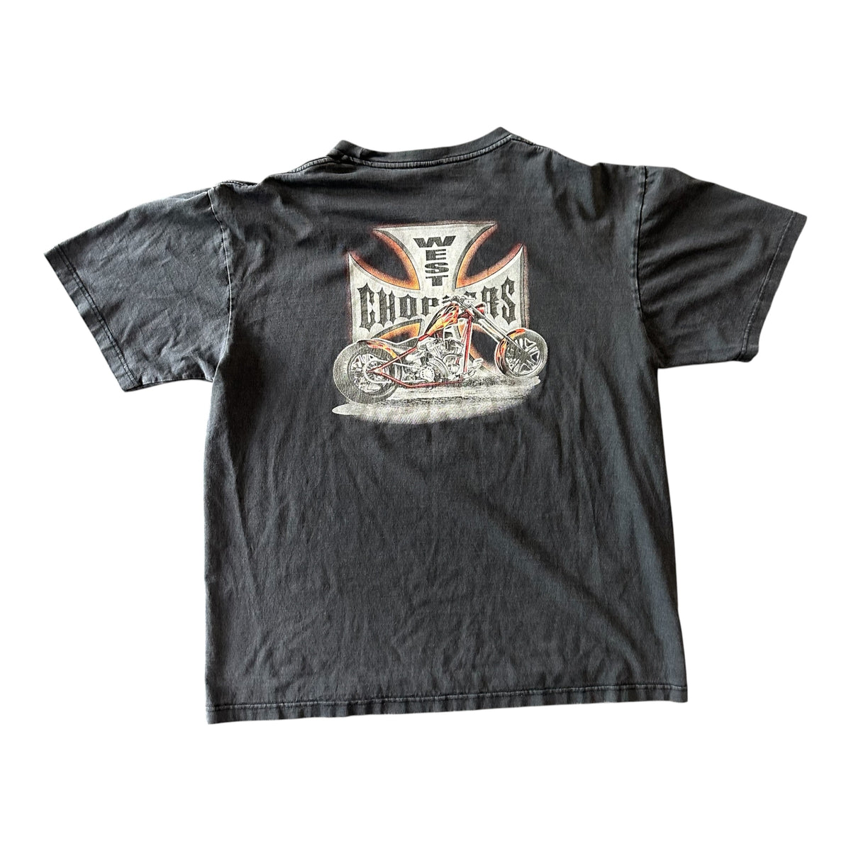 Vintage West Coast Chopper Black Tee