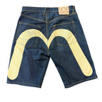 Vintage Evisu Blue/White Denim Shorts