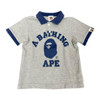 Bape Kids Grey Polo Shirt
