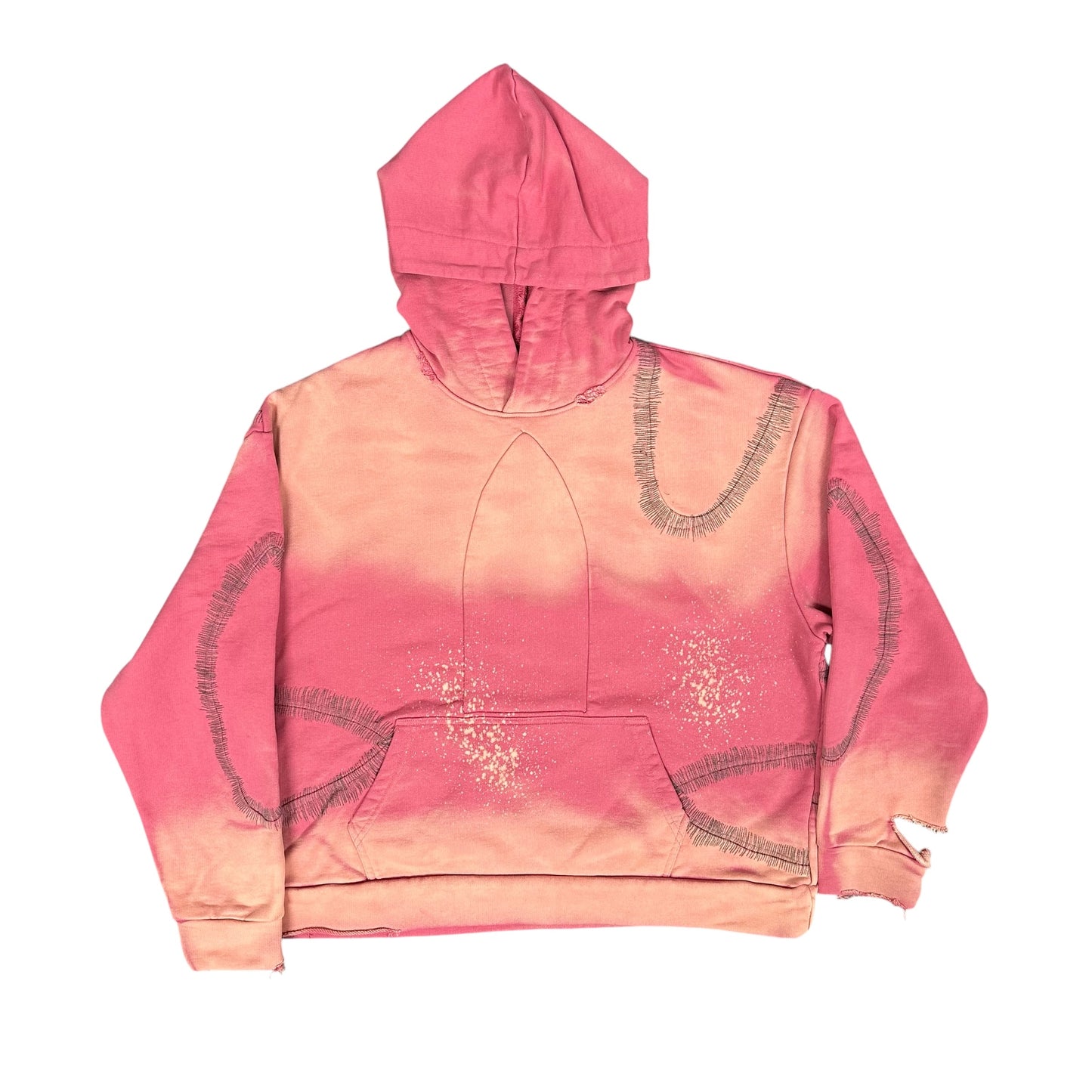 Who Decides War Windowed Pink Hoodie