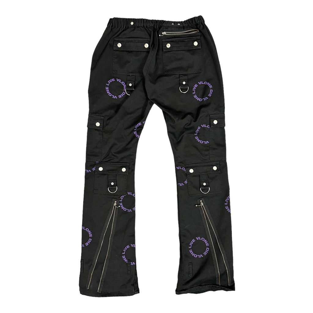 Black Vlone Bondage Pants