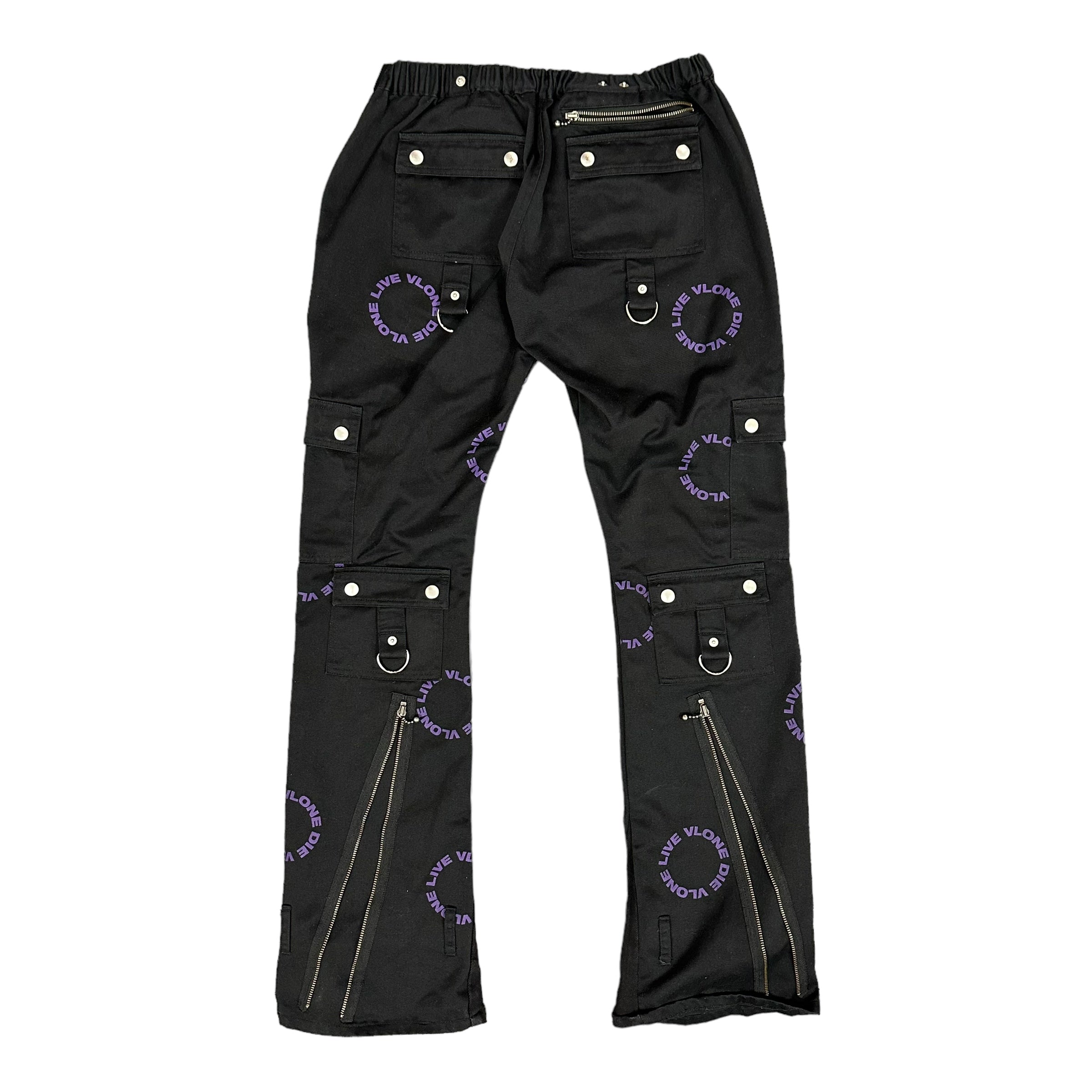 Black Vlone Bondage Pants
