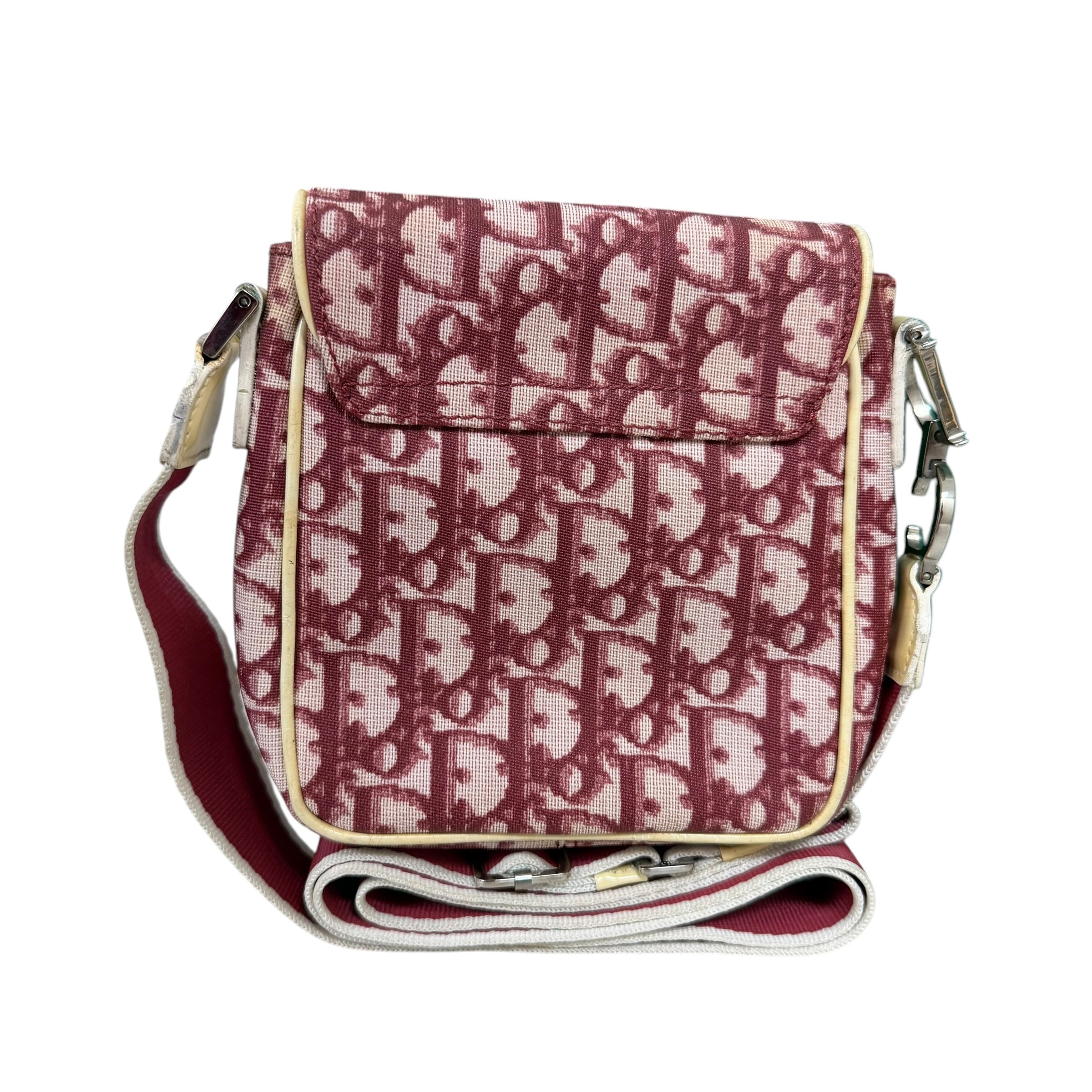 CHRISTIAN DIOR
Red Logo No.2 Coated Canvas Messenger Bag