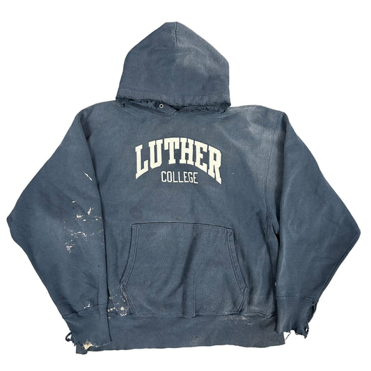 Vintage Luther College Navy Hoodie