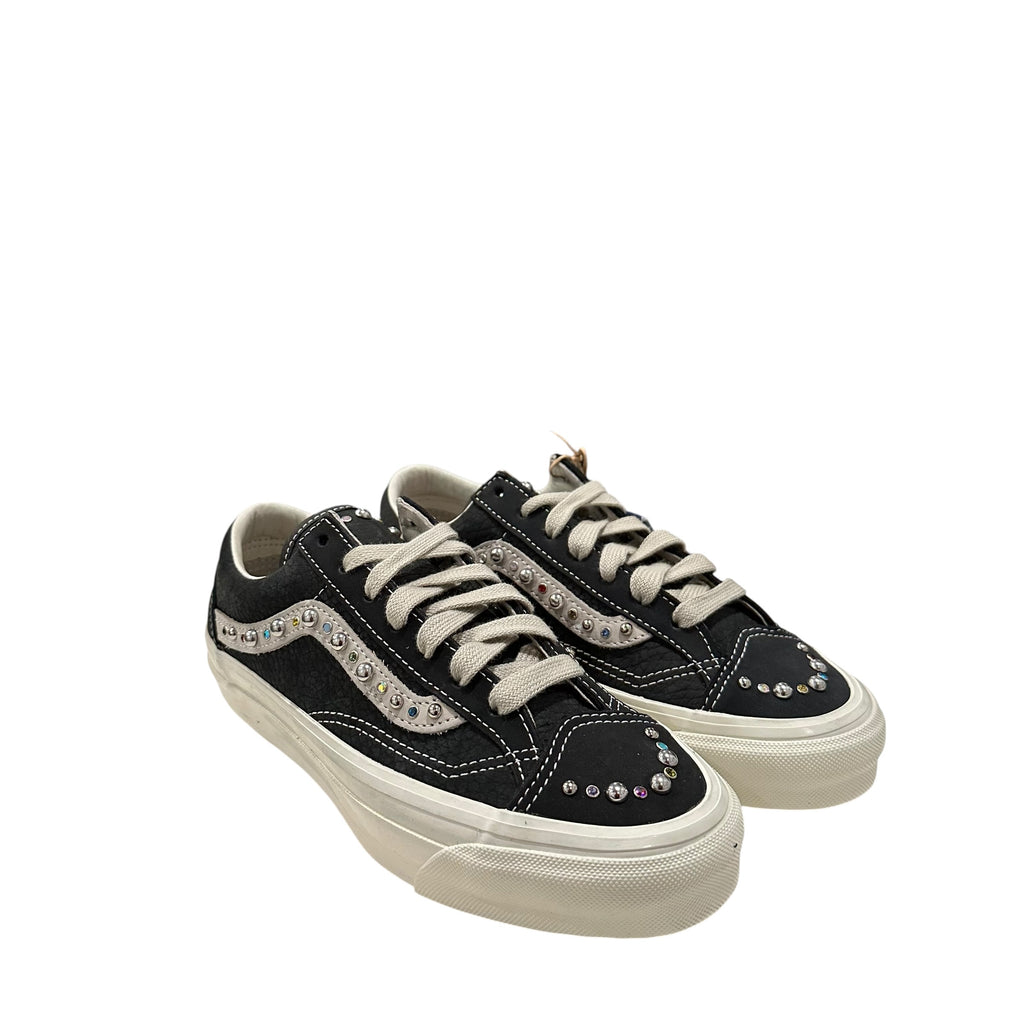 1 of 1 Hand Made Studded Vans Old Skool Lx 36 “Charcoal”