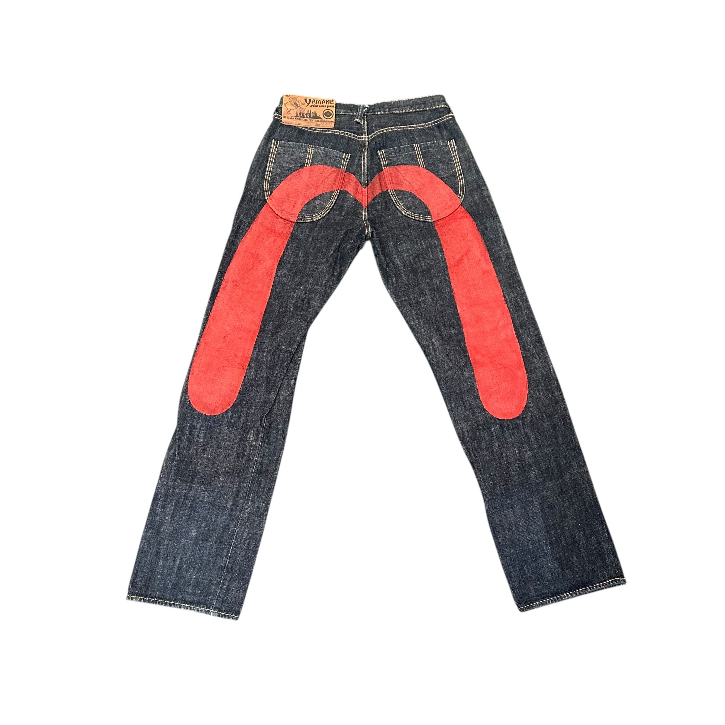 Vintage Evisu Denim Dark Blue/Red