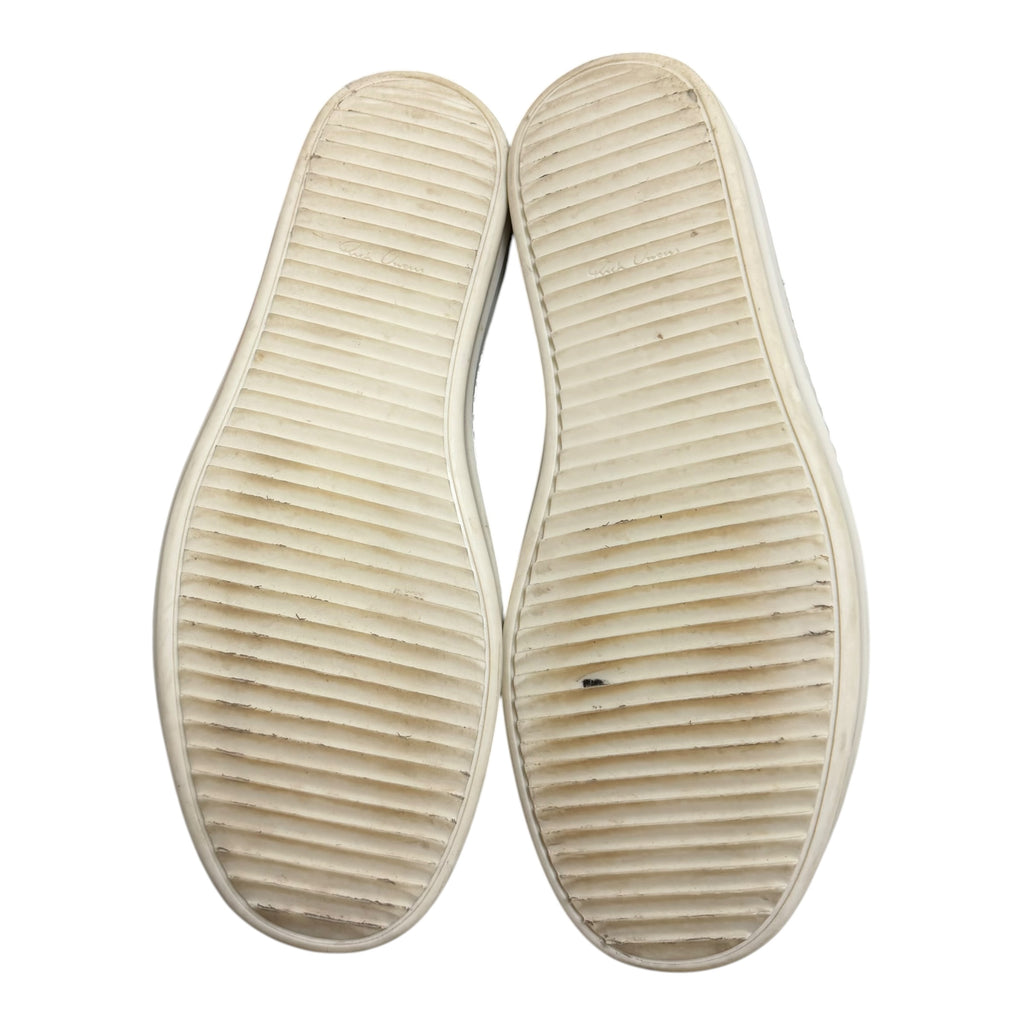 Rick Owens Black Pony Hair Ramone High Sneakers