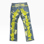 Endless Boro Stitch Yellow Jeans