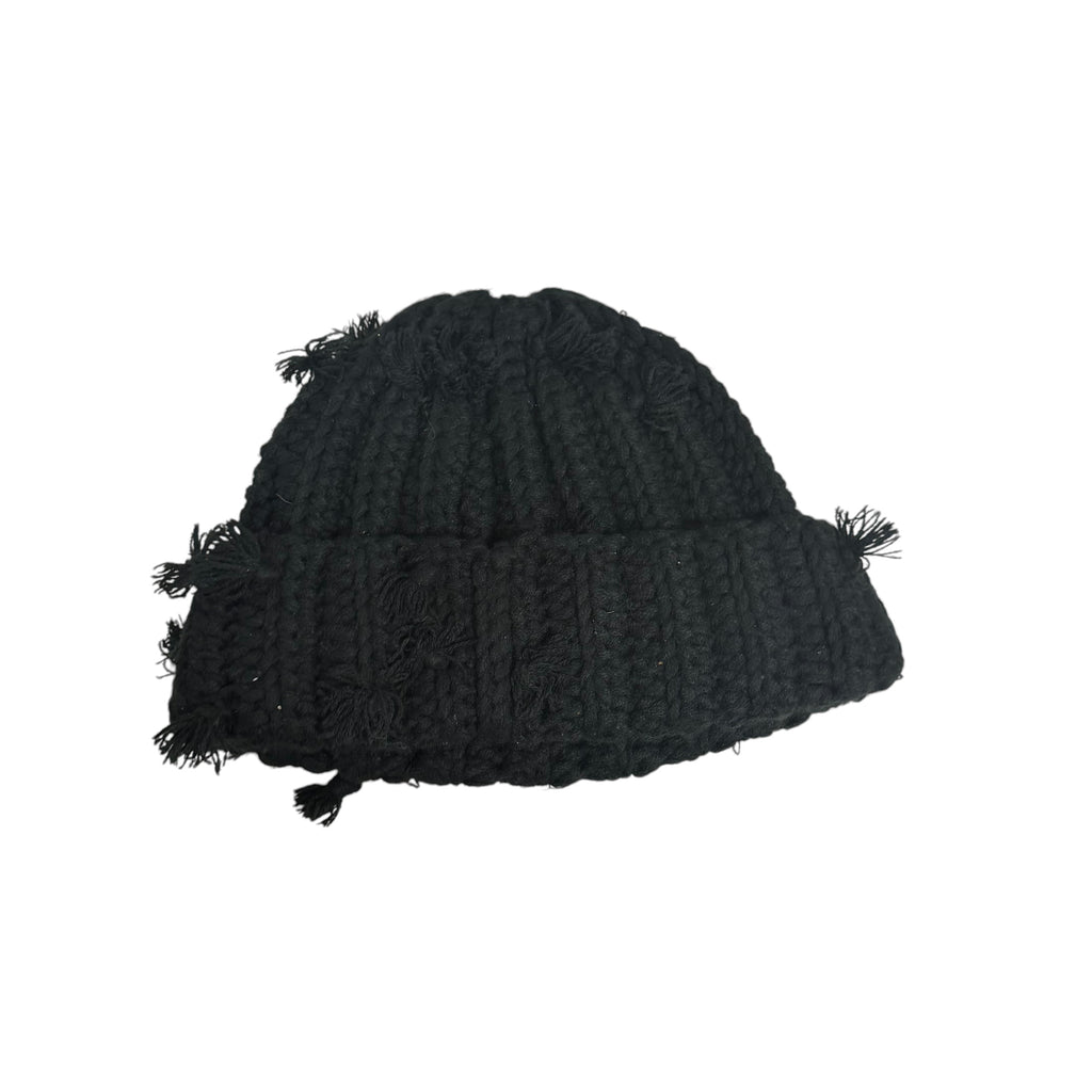 Supreme Hand Tied Chunky-Knit Beanie ‘Black’