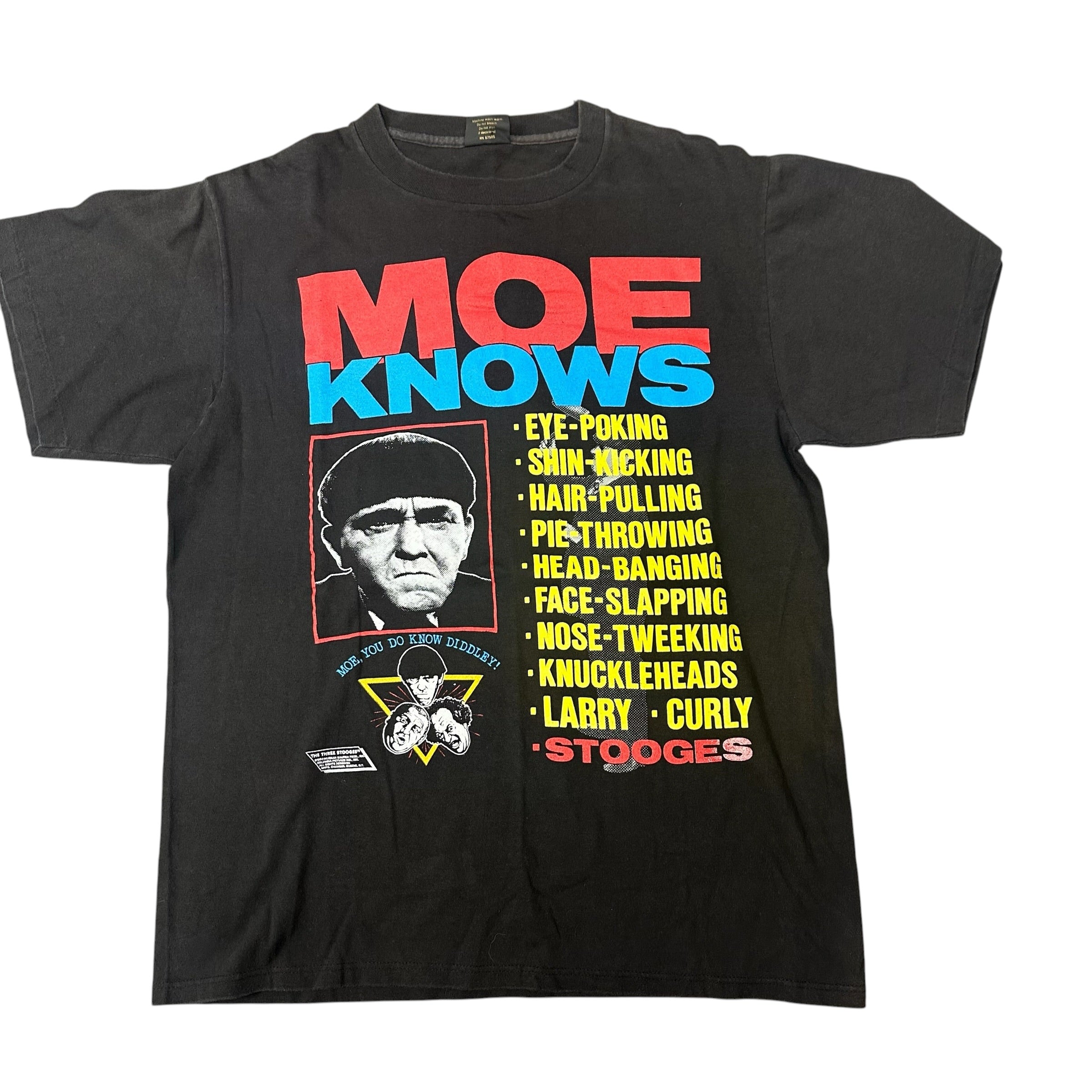 Vintage Three Stooges "Moe Knows" Tee