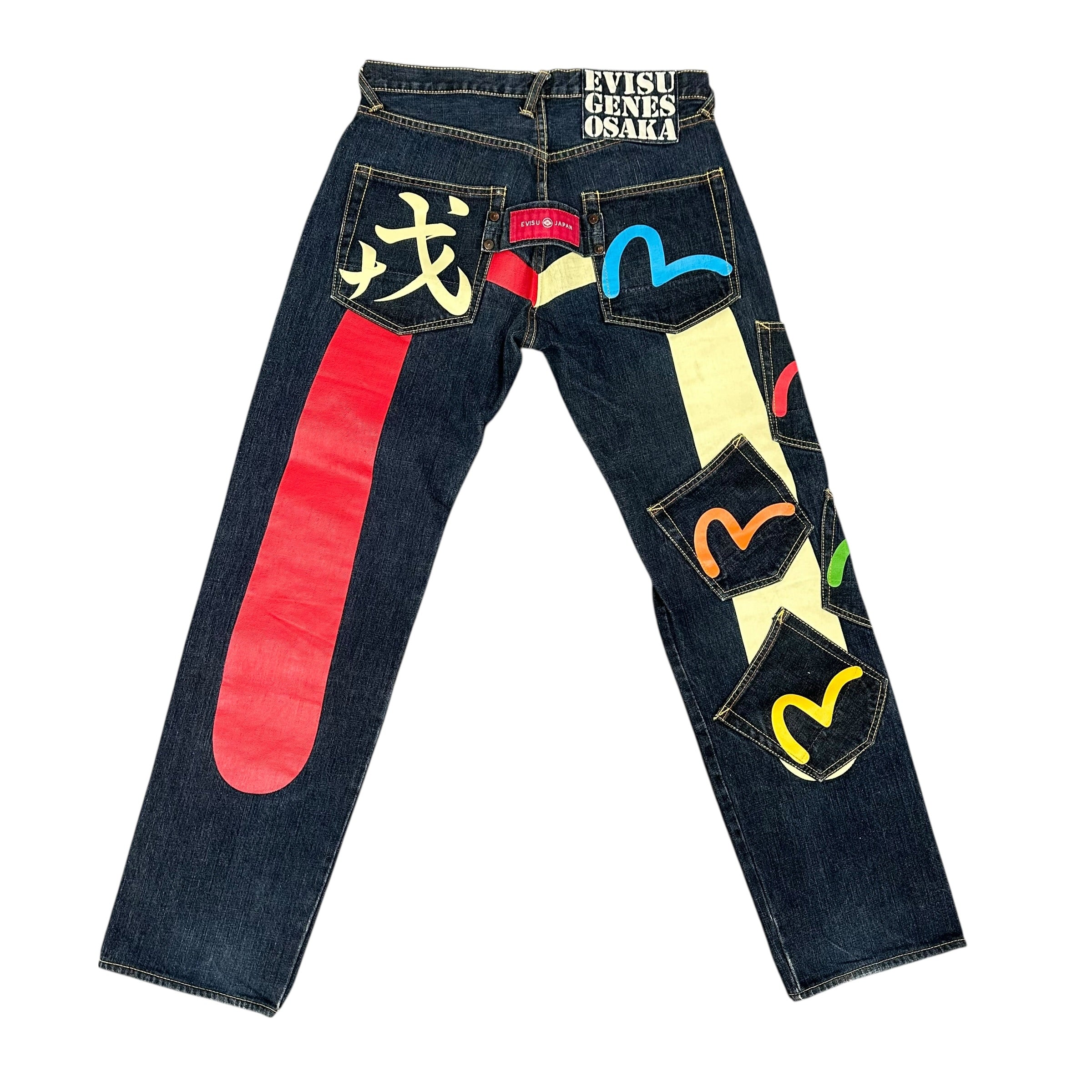 Vintage Evisu Genes Osaka Multi Pocket Jeans