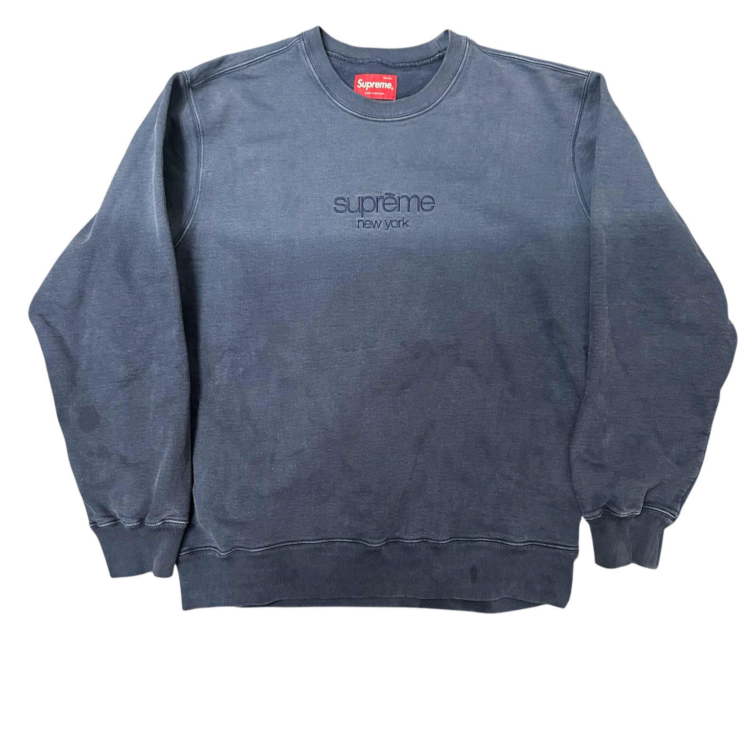 Supreme Dipped Navy Crewneck