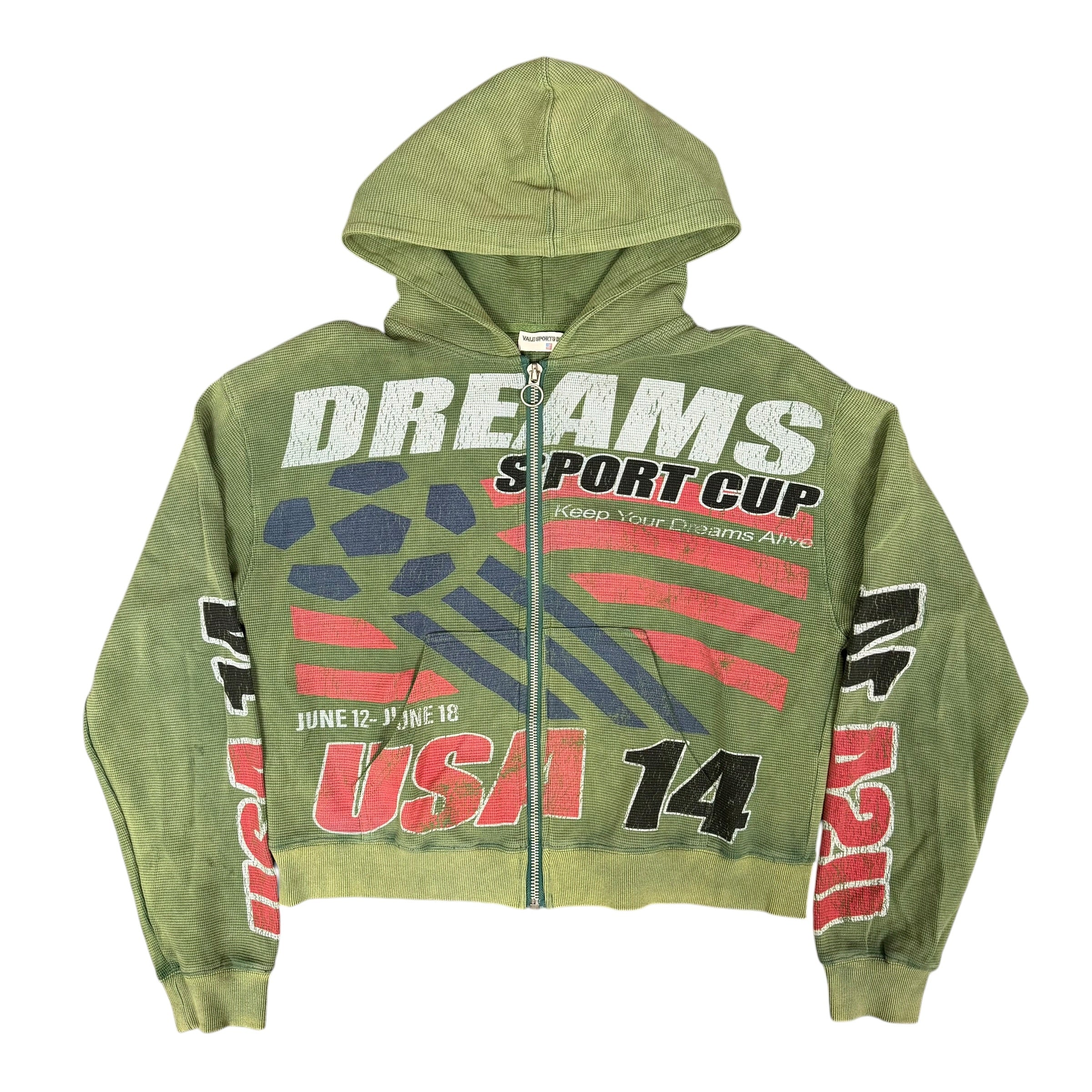 Vale Live Green “Sport Cup” Thermal Zip Hoodie