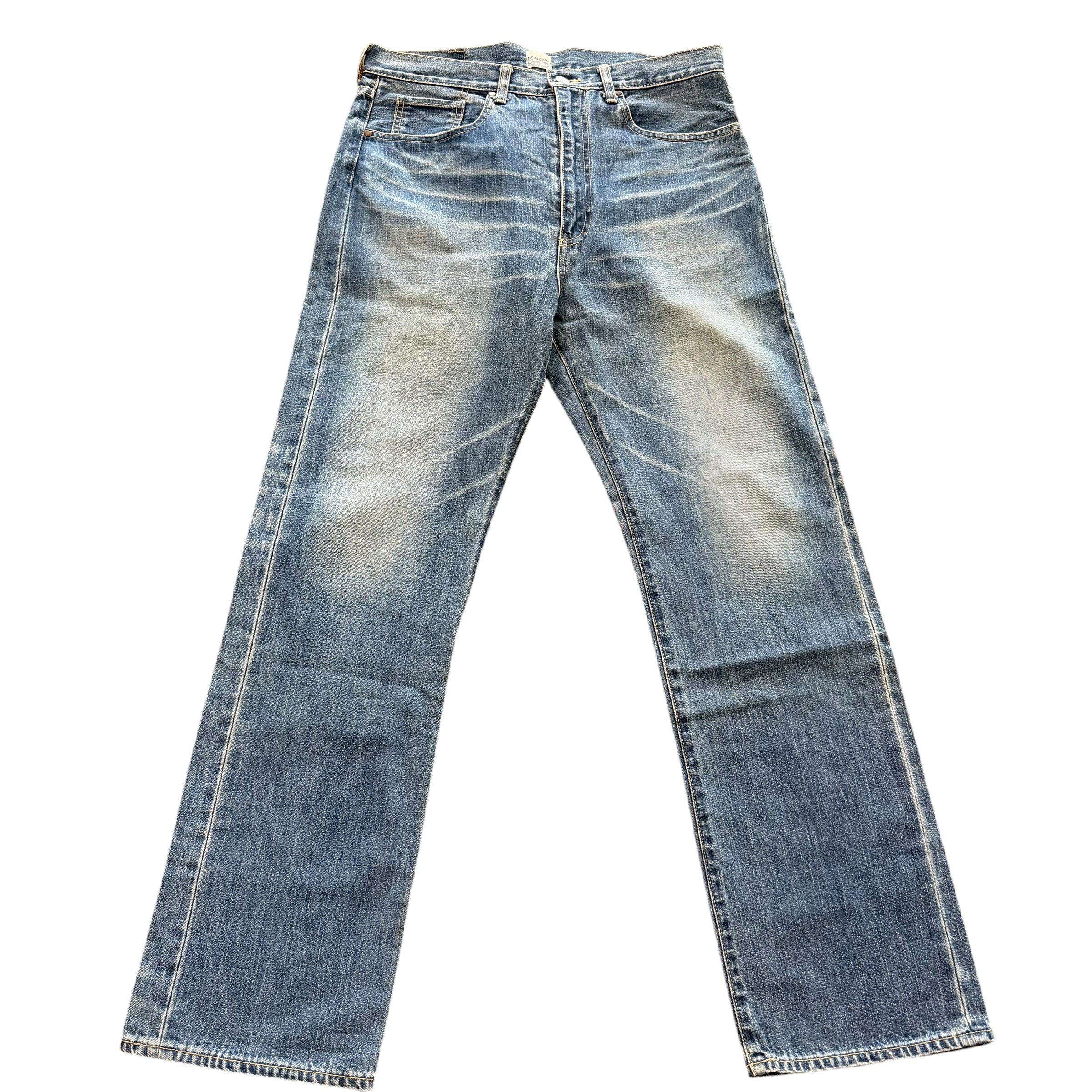 Bape “Shall Never Kill” Blue/Yellow Denim Jeans