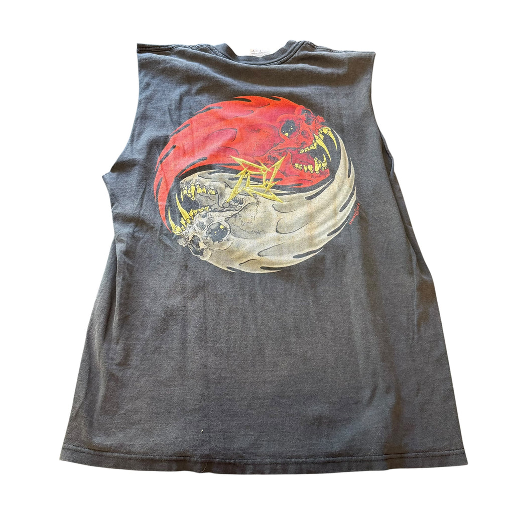 Faded Black Metallica Cut Off Shirt