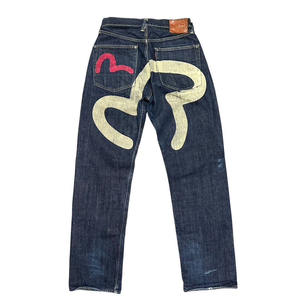 Vintage Evisu Daicock Dark Blue/White Jeans