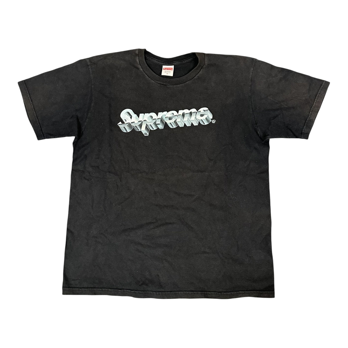Supreme Chrome Logo Black Tee