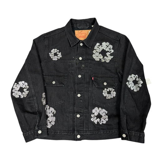 Black Rhinestone Denim Tears Jacket