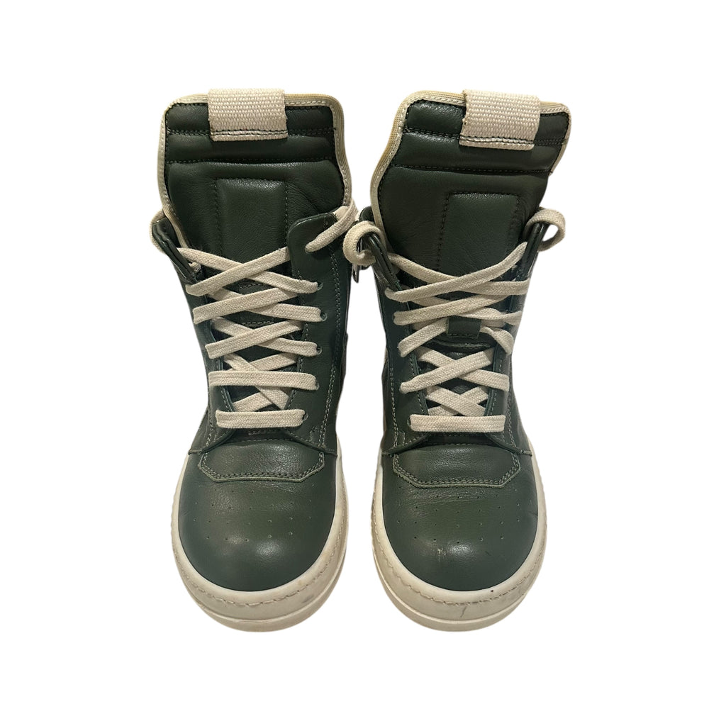 Rick Owens Kids Geobasket Olive/White