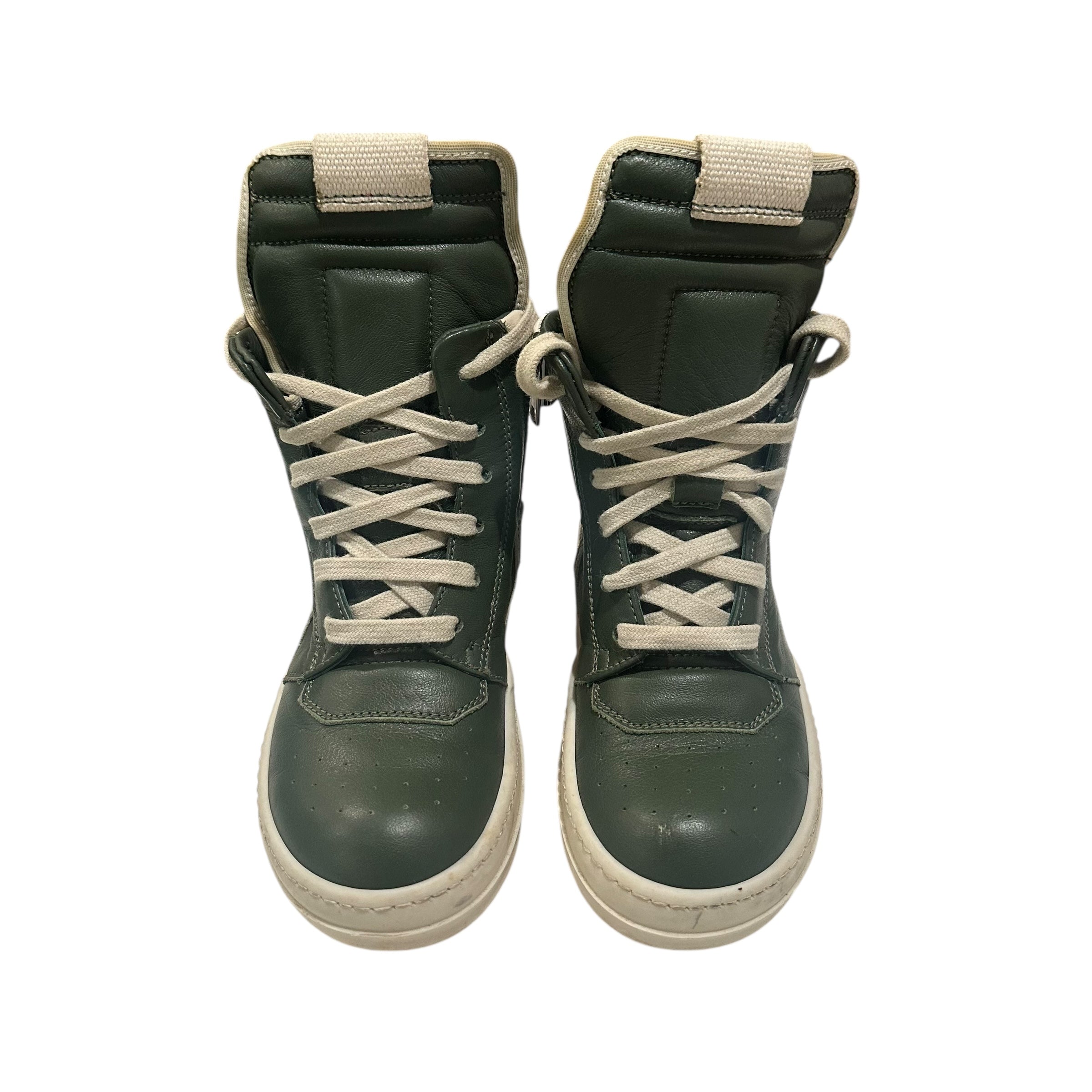 Rick Owens Kids Geobasket Olive/White