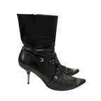 Dior 2003 Black Bondage Boots
