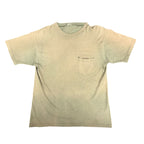Vintage Faded Green Distressed Pocket Tee
