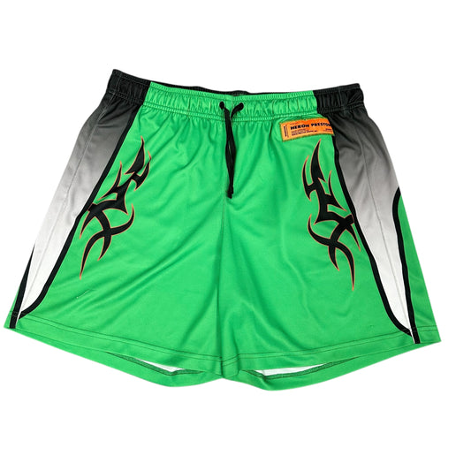 Heron Preston Green Basketball Shorts