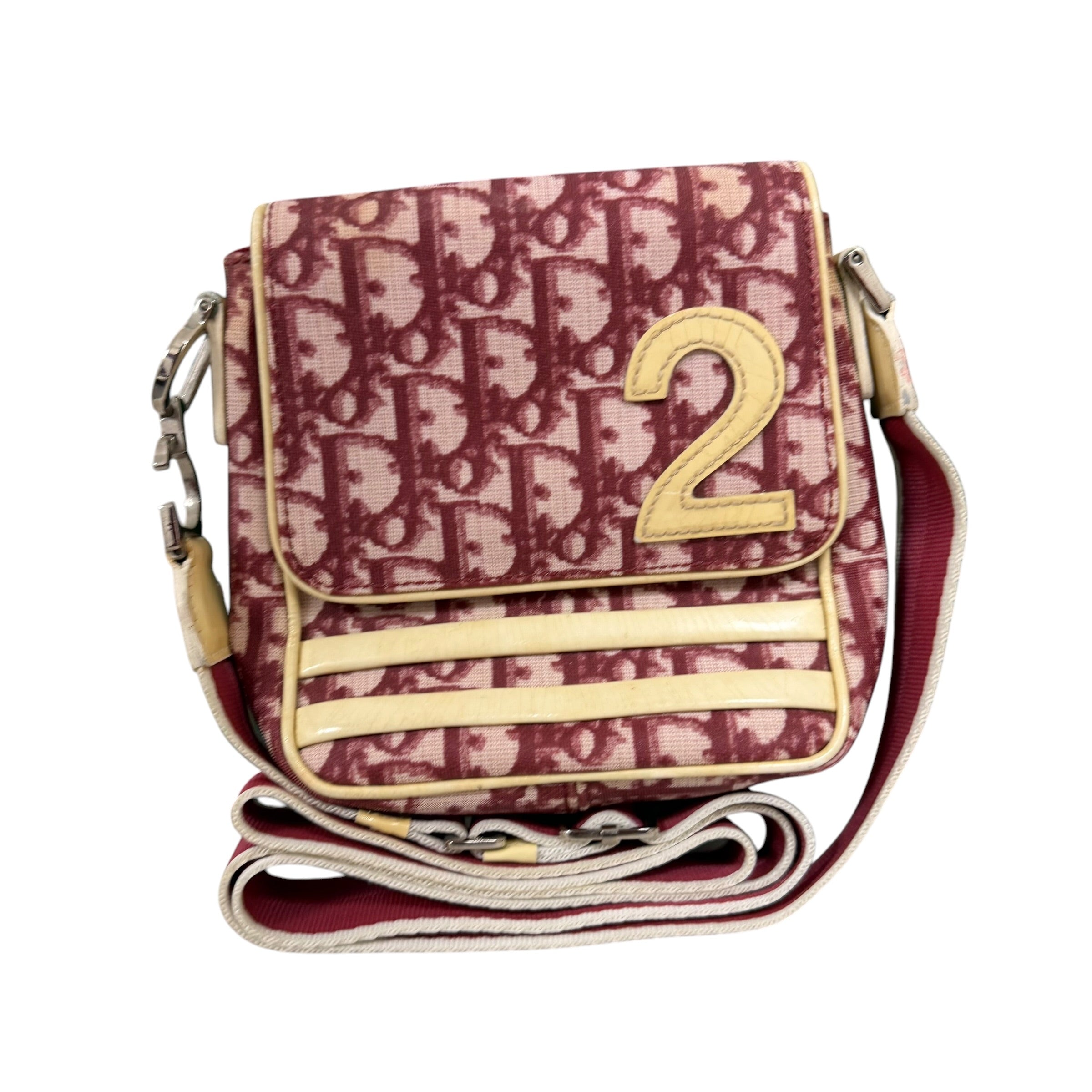 CHRISTIAN DIOR
Red Logo No.2 Coated Canvas Messenger Bag