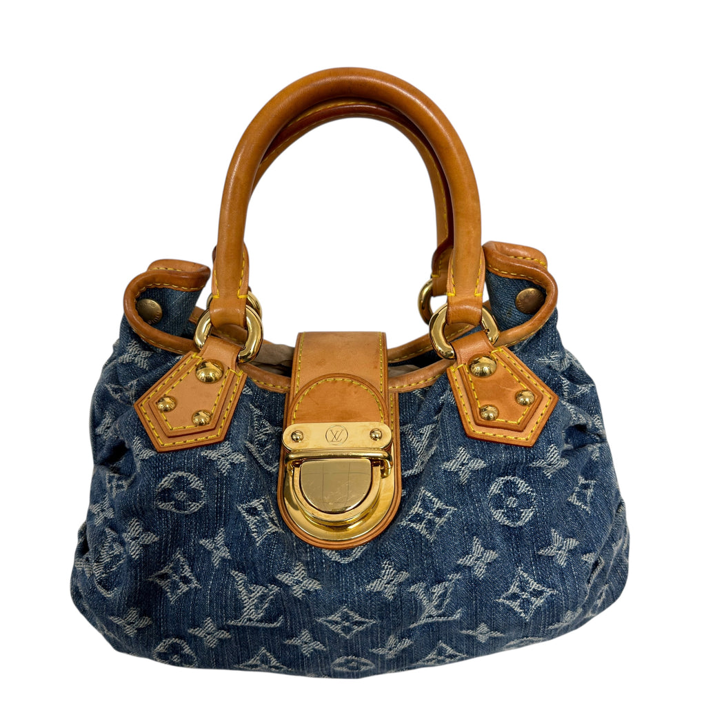 Louis Vuitton 2005 Monogram Denim Pleaty Bag