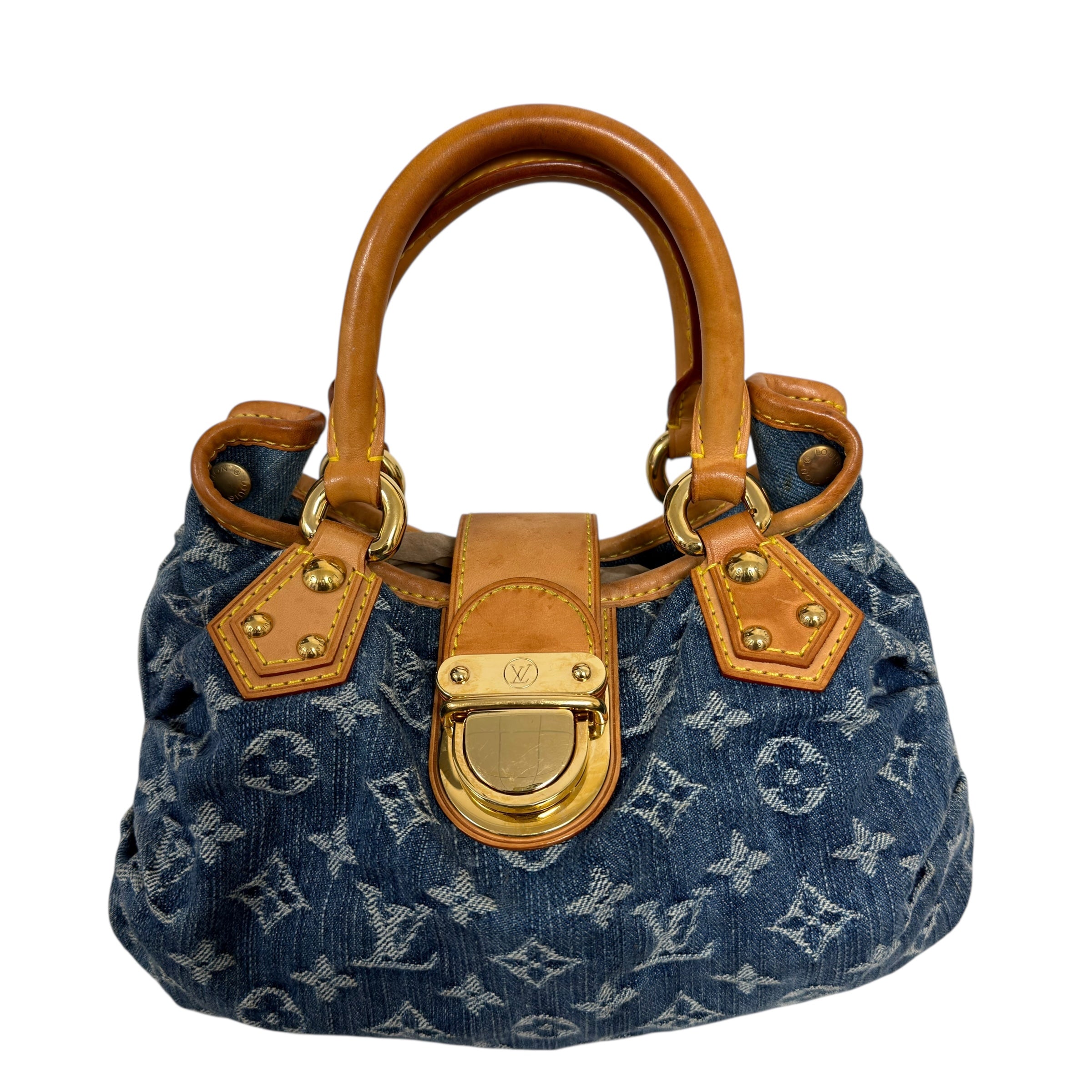 Louis Vuitton 2005 Monogram Denim Pleaty Bag