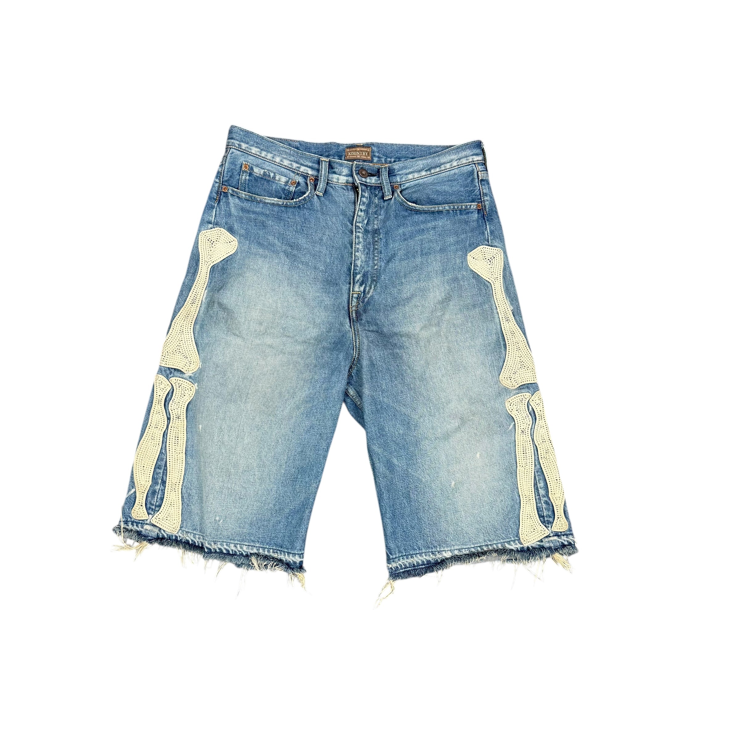 Kapital Denim Bone Shorts