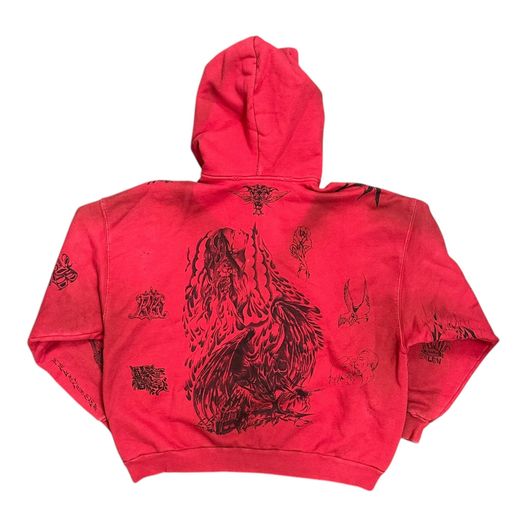 Balenciaga Tattoo Red ZipUp