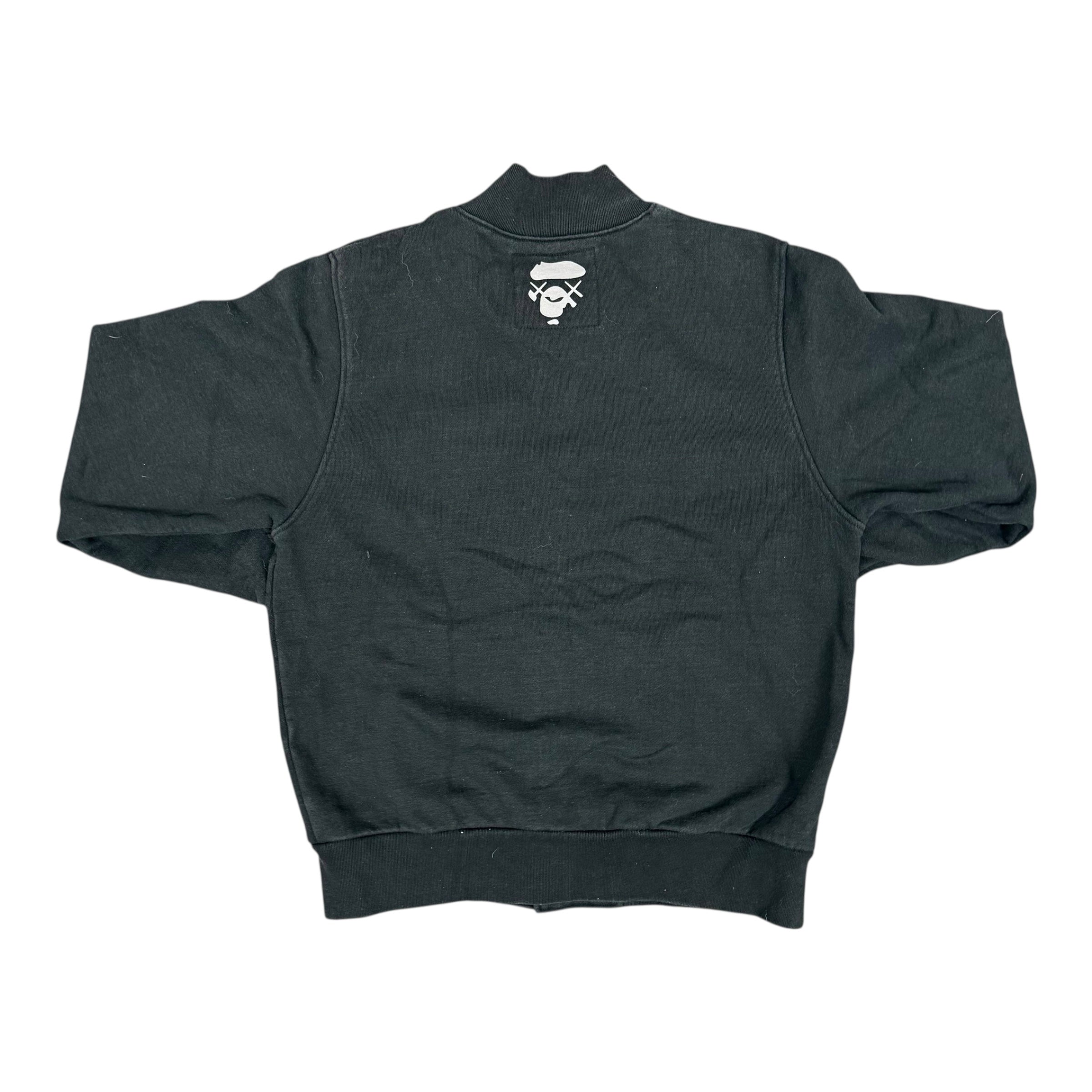 Bape × Kaws Bendy Black Varsity Jacket