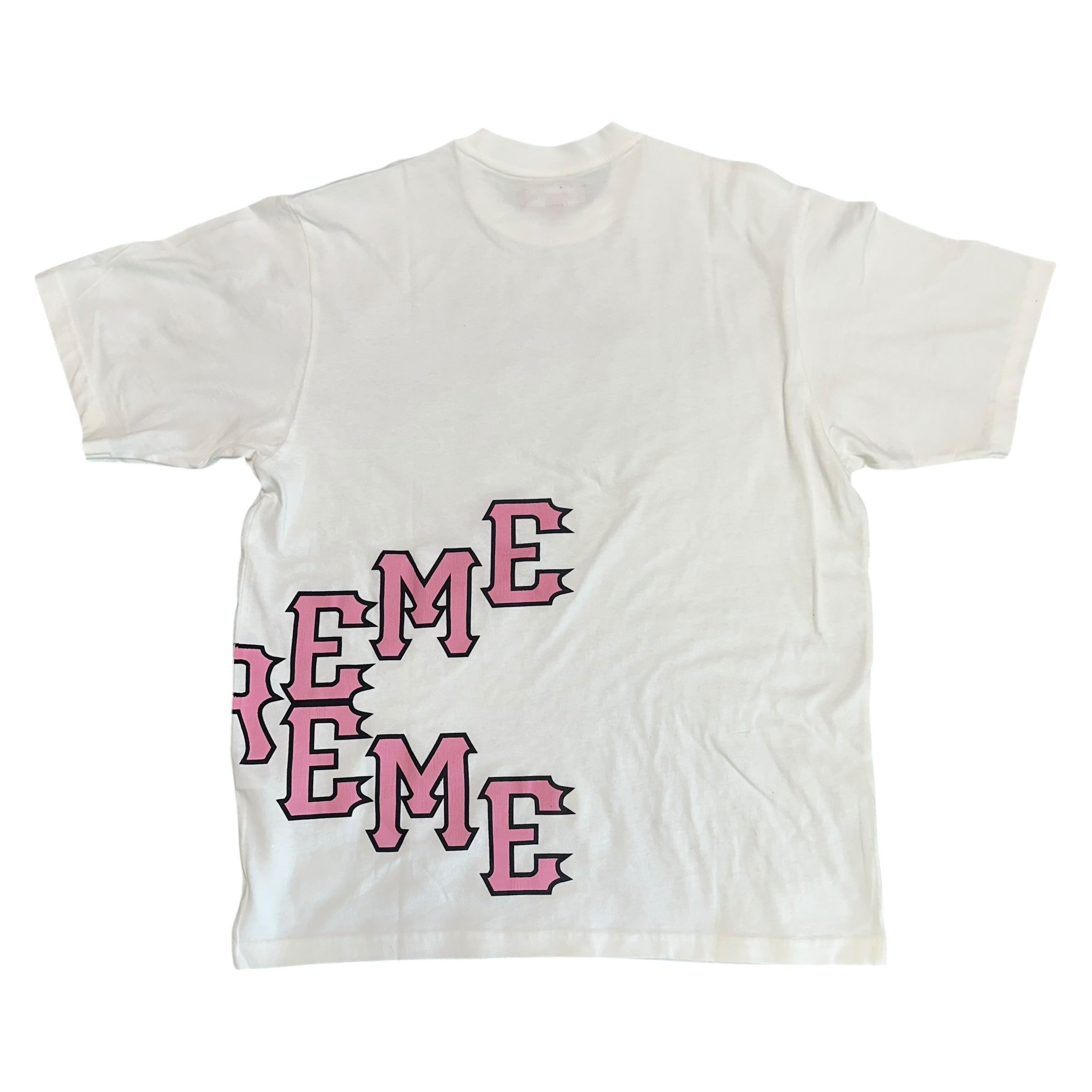 NEW Supreme Cracked Spellout White Tee