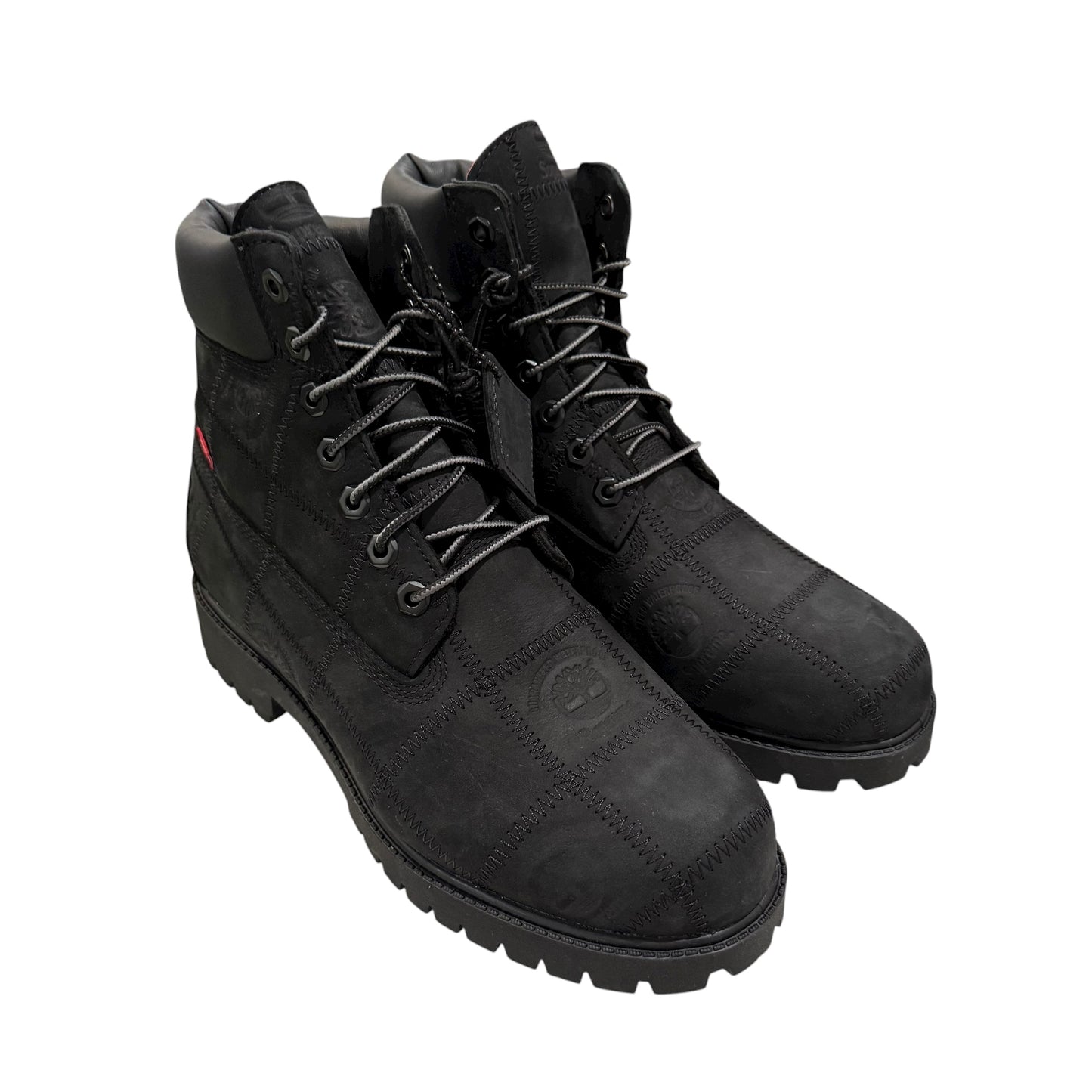 NEW Supreme x Timberland Patch Boots Black