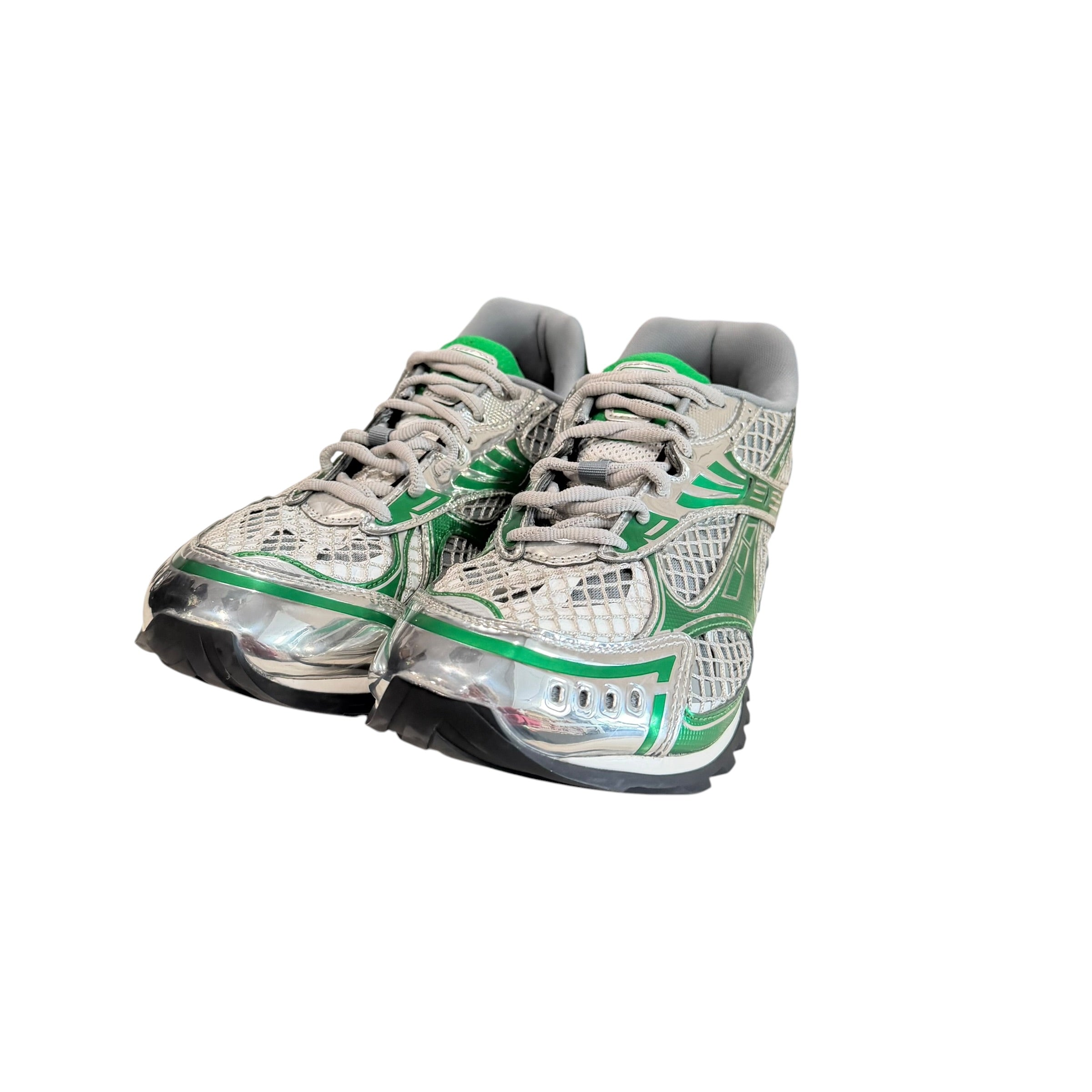 Bottega Veneta Orbit Sneakers Silver/Green(No Box)