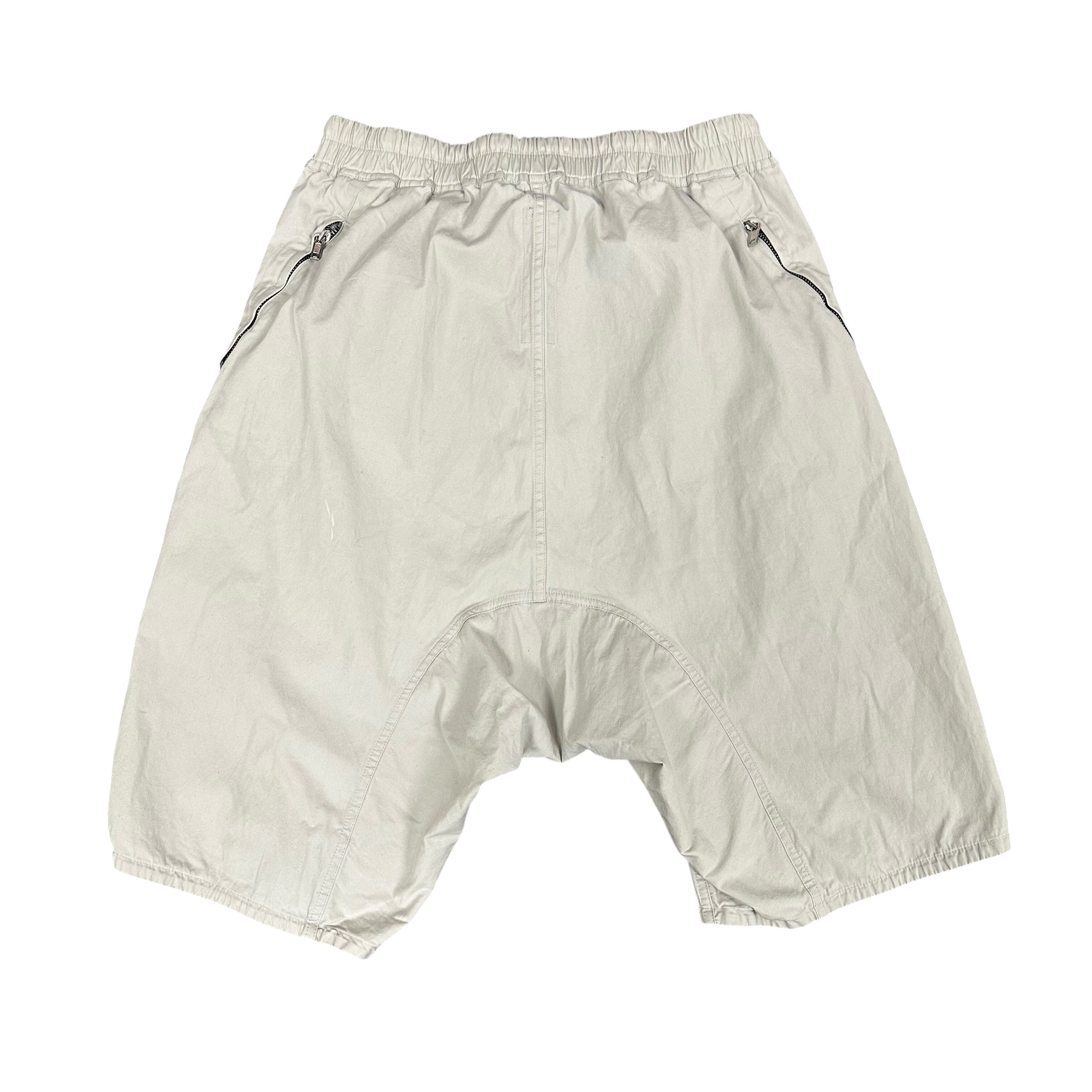 Rick Owens Notched Back Zipper Shorts