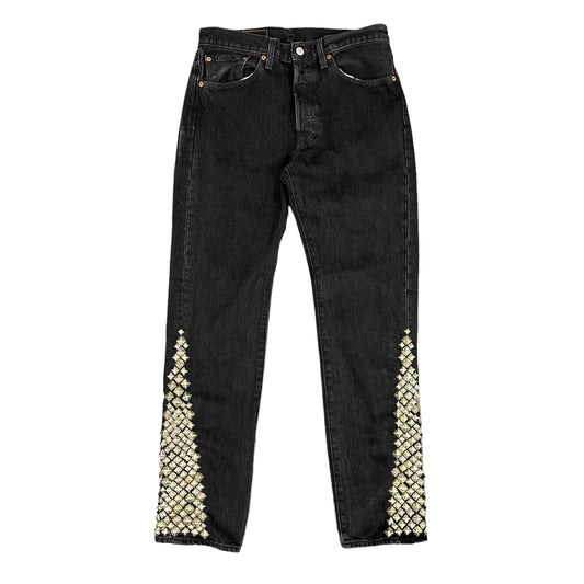 Black Denim Tears Studded Jeans