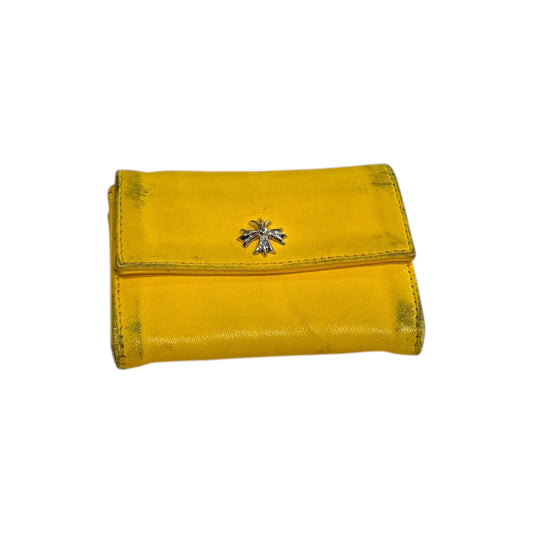 Yellow Chrome Heart Wallet